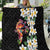 Hawaiian Lei Day Quilt Plumeria and Turtle with Polynesian Tribal Pattern