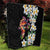 Hawaiian Lei Day Quilt Plumeria and Turtle with Polynesian Tribal Pattern