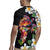 Hawaiian Lei Day Rugby Jersey Plumeria and Turtle with Polynesian Tribal Pattern