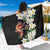 Hawaiian Lei Day Sarong Plumeria and Turtle with Polynesian Tribal Pattern