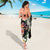 Hawaiian Lei Day Sarong Plumeria and Turtle with Polynesian Tribal Pattern