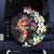 Hawaiian Lei Day Spare Tire Cover Plumeria and Turtle with Polynesian Tribal Pattern