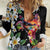 Hawaiian Lei Day Women Casual Shirt Plumeria and Turtle with Polynesian Tribal Pattern