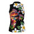 Hawaiian Lei Day Women Sleeveless Polo Shirt Plumeria and Turtle with Polynesian Tribal Pattern