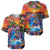 Hawaiian Lei Day Baseball Jersey Dolphins with Colorful Corals and Romantic Sunset