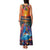 Hawaiian Lei Day Family Matching Tank Maxi Dress and Hawaiian Shirt Dolphins with Colorful Corals and Romantic Sunset