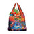 Hawaiian Lei Day Grocery Bag Dolphins with Colorful Corals and Romantic Sunset