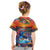 Hawaiian Lei Day Kid T Shirt Dolphins with Colorful Corals and Romantic Sunset