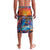 Hawaiian Lei Day Lavalava Dolphins with Colorful Corals and Romantic Sunset