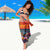 Hawaiian Lei Day Sarong Dolphins with Colorful Corals and Romantic Sunset