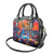 Hawaiian Lei Day Shoulder Handbag Dolphins with Colorful Corals and Romantic Sunset