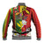 Personalised Hawaii and Philippines Together Baseball Jacket The Emblems with Cultural Symbols Green-Yellow-Red Tricolor