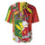 Personalised Hawaii and Philippines Together Baseball Jersey The Emblems with Cultural Symbols Green-Yellow-Red Tricolor