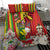 Personalised Hawaii and Philippines Together Bedding Set The Emblems with Cultural Symbols Green-Yellow-Red Tricolor