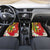 Personalised Hawaii and Philippines Together Car Mats The Emblems with Cultural Symbols Green-Yellow-Red Tricolor