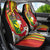 Personalised Hawaii and Philippines Together Car Seat Cover The Emblems with Cultural Symbols Green-Yellow-Red Tricolor