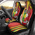 Personalised Hawaii and Philippines Together Car Seat Cover The Emblems with Cultural Symbols Green-Yellow-Red Tricolor