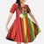 Personalised Hawaii and Philippines Together Family Matching Mermaid Dress and Hawaiian Shirt The Emblems with Cultural Symbols Green-Yellow-Red Tricolor