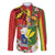 Personalised Hawaii and Philippines Together Family Matching Mermaid Dress and Hawaiian Shirt The Emblems with Cultural Symbols Green-Yellow-Red Tricolor