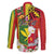 Personalised Hawaii and Philippines Together Family Matching Mermaid Dress and Hawaiian Shirt The Emblems with Cultural Symbols Green-Yellow-Red Tricolor