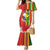 Personalised Hawaii and Philippines Together Family Matching Mermaid Dress and Hawaiian Shirt The Emblems with Cultural Symbols Green-Yellow-Red Tricolor