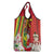 Personalised Hawaii and Philippines Together Grocery Bag The Emblems with Cultural Symbols Green-Yellow-Red Tricolor