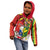 Personalised Hawaii and Philippines Together Kid Hoodie The Emblems with Cultural Symbols Green-Yellow-Red Tricolor