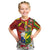 Personalised Hawaii and Philippines Together Kid T Shirt The Emblems with Cultural Symbols Green-Yellow-Red Tricolor