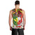 Personalised Hawaii and Philippines Together Men Tank Top The Emblems with Cultural Symbols Green-Yellow-Red Tricolor