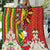 Personalised Hawaii and Philippines Together Quilt The Emblems with Cultural Symbols Green-Yellow-Red Tricolor