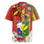 Personalised Hawaii and Philippines Together Rugby Jersey The Emblems with Cultural Symbols Green-Yellow-Red Tricolor