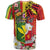 Personalised Hawaii and Philippines Together T Shirt The Emblems with Cultural Symbols Green-Yellow-Red Tricolor