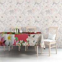 Personalised Hawaii and Philippines Together Tablecloth The Emblems with Cultural Symbols Green-Yellow-Red Tricolor