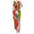 Personalised Hawaii and Philippines Together Tank Maxi Dress The Emblems with Cultural Symbols Green-Yellow-Red Tricolor