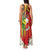 Personalised Hawaii and Philippines Together Tank Maxi Dress The Emblems with Cultural Symbols Green-Yellow-Red Tricolor