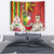 Personalised Hawaii and Philippines Together Tapestry The Emblems with Cultural Symbols Green-Yellow-Red Tricolor