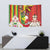 Personalised Hawaii and Philippines Together Tapestry The Emblems with Cultural Symbols Green-Yellow-Red Tricolor