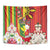 Personalised Hawaii and Philippines Together Tapestry The Emblems with Cultural Symbols Green-Yellow-Red Tricolor