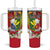 Personalised Hawaii and Philippines Together Tumbler With Handle The Emblems with Cultural Symbols Tricolor