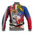 Personalised Hawaii and Philippines Together Baseball Jacket The Emblems with Cultural Symbols Blue-White-Red Tricolor