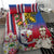 Personalised Hawaii and Philippines Together Bedding Set The Emblems with Cultural Symbols Blue-White-Red Tricolor