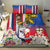 Personalised Hawaii and Philippines Together Bedding Set The Emblems with Cultural Symbols Blue-White-Red Tricolor