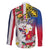 Personalised Hawaii and Philippines Together Family Matching Tank Maxi Dress and Hawaiian Shirt The Emblems with Cultural Symbols Blue-White-Red Tricolor