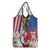 Personalised Hawaii and Philippines Together Grocery Bag The Emblems with Cultural Symbols Blue-White-Red Tricolor