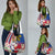 Personalised Hawaii and Philippines Together Grocery Bag The Emblems with Cultural Symbols Blue-White-Red Tricolor