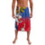 Personalised Hawaii and Philippines Together Lavalava The Emblems with Cultural Symbols Blue-White-Red Tricolor