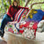 Personalised Hawaii and Philippines Together Quilt The Emblems with Cultural Symbols Blue-White-Red Tricolor