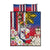 Personalised Hawaii and Philippines Together Quilt Bed Set The Emblems with Cultural Symbols Blue-White-Red Tricolor