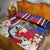 Personalised Hawaii and Philippines Together Quilt Bed Set The Emblems with Cultural Symbols Blue-White-Red Tricolor