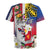 Personalised Hawaii and Philippines Together Rugby Jersey The Emblems with Cultural Symbols Blue-White-Red Tricolor